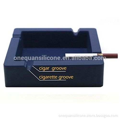 Unbreakable Silicone Ashtray with 4 Cigars and Cigarettes Dual-use Grooves for Patio/Outdoor/Indoor Ashtray Home decor